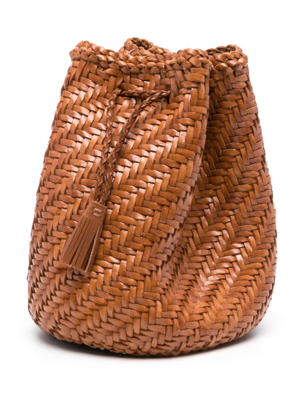 Brown Pompom Double Jump bucket bag Dragon diffusion - women Brown Pompom Double Jump bucket bag Dragon diffusion - women